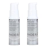 2Pcs Makeup Primer For PHOERA All Matte Oil Free Full Coverage Foundation Base Long Lasting Hydrating Smoothing Moisturizing Makeup Base Matte Face Foundation Primer (#2pcs 6ml)