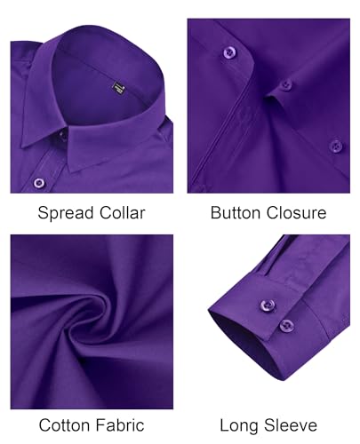 Image of J.VER Button Down Shirts for Women Stretch Collared Cotton Long Sleeve Dress Shirt Business Casual Blouse for Work