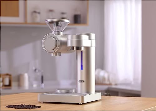 Gevi 4-In-1 Smart Pour-Over Coffee Machine Fast Heating Brewer With Built-In Grinder, 51 Step Grind Setting,Automatic Barista Mode, Custom Recipes, Descaling Function,Silver, Aluminum,1000W,120Volts #TOP1