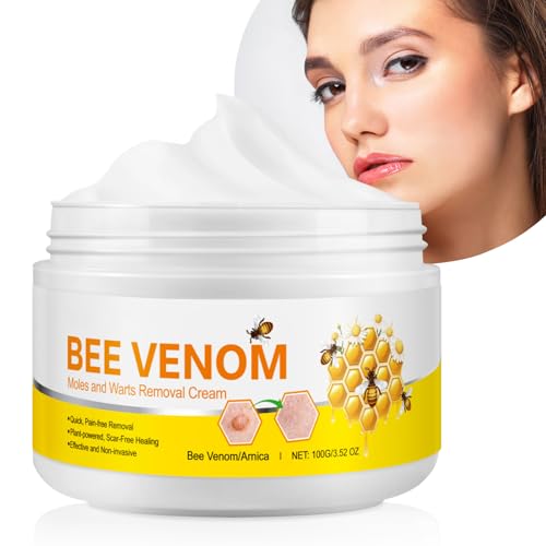 Ledeak Crema per Verruche Al Veleno D'api per La Rimozione di Verruche, Crema Veleno D'api, Bee Venom Cream, Moisturizing Cream per Tutti I Tipi Di Pelle, 100g