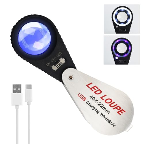 Jeweler's Loupe with UV & LED Lights