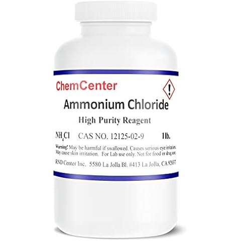 Ammonium Chloride, High Purity, 1lb. (16 oz.). Cover
