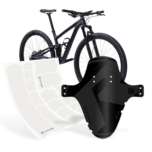 Riesel Design® MTB Set XL Mudguard kol:OSS und Rahmenschtuzfolie T3000 / Stylischer MTB Schmutzfänger/Mountainbike Schutzblech als Spritzschutz für alle Radgrößen, Schutzfolie für den Rahmen