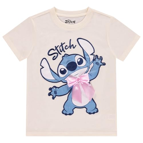 Image of Disney Lilo and Stitch Girls Short Sleeve T-Shirt- Stitch Girls Tee Sizes 4-16