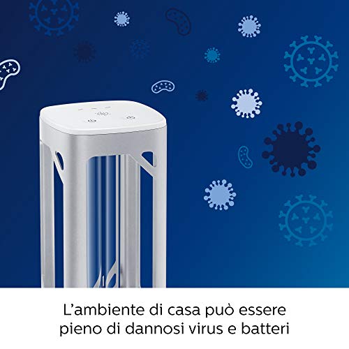 Philips Lampada da Tavolo UV-C per la Disinfezione di Ambienti, 24 W, Alluminio - immagine 6