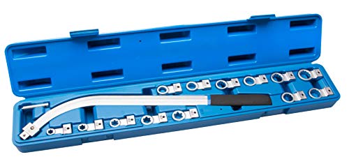 Jeu de 15 clés à courroie trapézoïdale