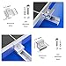 Solar Panel Mounting Brackets, Roof Mount Kit, Rails and Clamps Included for Thickness 1.18”-1.38”,2pcs in A Row Assembly on Tin, Flat and Sheet Rooftop, Aluminum Alloy