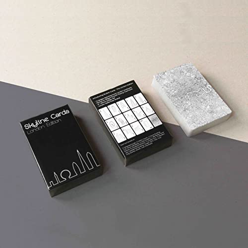 Skyline Chess - London Playing Cards, Black and White, 8.9x5.7cm - Image 2