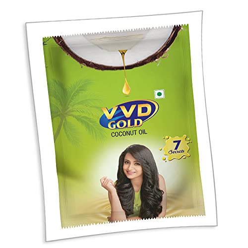 Image of VVD Gold Pure Coconut Oil - 250ml pouch (Pack of 5) | Retail Pack | Thengai Ennai