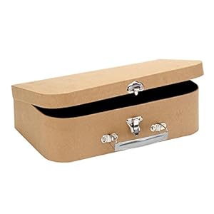 Glorex GmbH 6 2027 030 reiskoffer van karton, FSC-mix, ca. 30 x 17,5 x 8 cm.