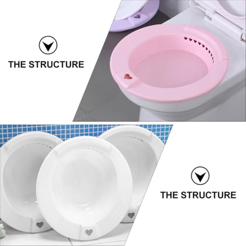 Lavabos para baño de asiento de plástico liso para higiene íntima de la mujer, kit de 2 8