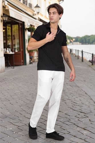 Image of RynoGear Linen Cotton Blend Casual Pants for Men || Trousers for Man || Pants for Man