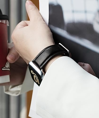 Image of BINLUN Leather Silicone Bands Compatible with Apple Watch 38mm 40mm 41mm 42mm 44mm 45mm 46mm 49mm Sweatproof Replacement Strap for iWatch 11 /10 /9 /8 /7 /6 /5 /4 /3 /2 /1 /Ultra /SE Men Women