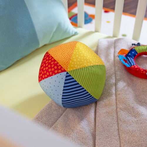 SIGIKID 49581 Softball groß Baby Activity PlayQ Mädchen und Jungen Babyspielzeug empfohlen ab 3 Monaten mehrfarbig, Ball 19 cm