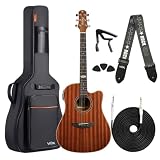 Strinberg Kit Violão SD200C MGS com Capa Voik + Acessórios Mahogany Satin