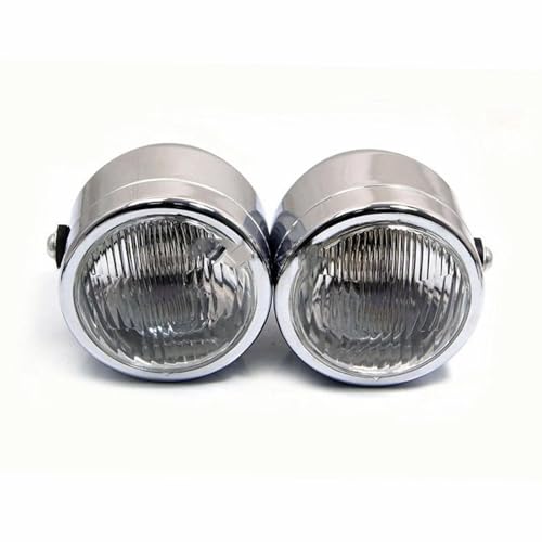 Double Phare Avant Argent pour Cruiser Évite le Manque de Visibilité avec Feux de Travail