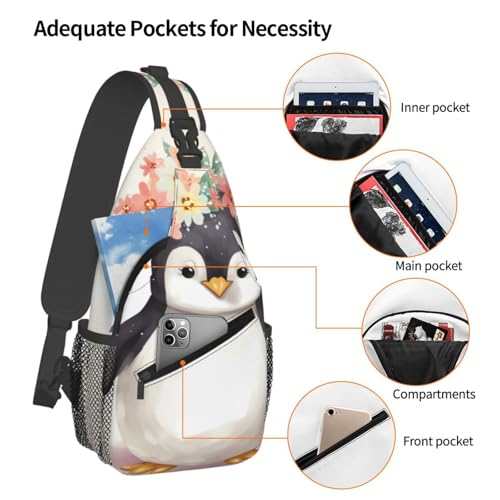 Mochila cruzada para hombre estilo sling negra miniatura 4