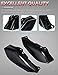 Amazicha Vivid Black Mid Frame Air Heat Deflectors Trim Left Right Set Compatible for Harley Touring and Trike 2009-2024 Models Without Cool Flow Fan