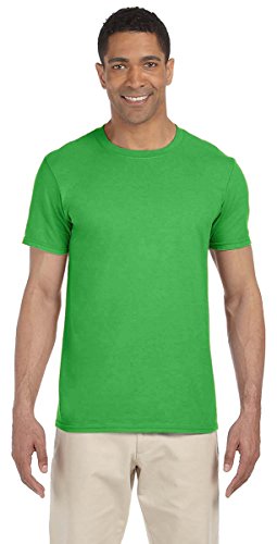 Gildan Adult Softstyle? 4.5 oz. T-Shirt L Electric Green