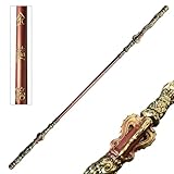 71 inch Long Black Myth Sun Wukong Staff Made from High Strength Soft Rubber with core. 1:1 Full Size Wukong Staff. for Collectors, Cosplayers and Adult Fans.