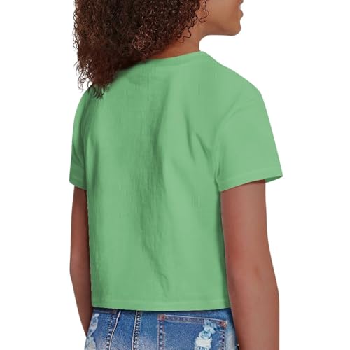 Image of 4th of July Shirt for Girls 7-8 Years US Flag Crop Tops Kids Outfit Independent Day Graphic Tee-