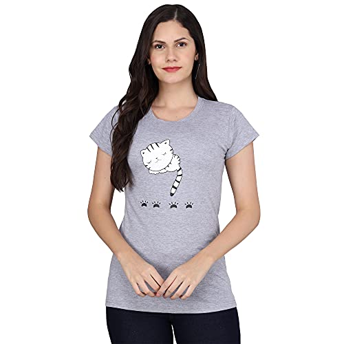 Image of FUNDAY FASHION Women & Girls Cotton Regular Fit Half Sleeves T-Shirt