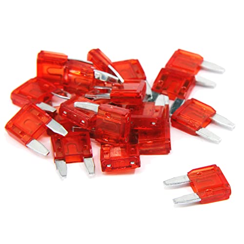 FymuSing 20 pcs 10A Mini Blade Fuse Automotive Fuse for Car Truck