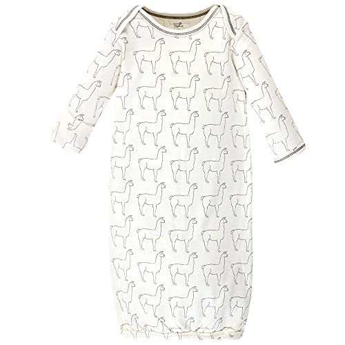Touched By Nature Unisex Baby Organic Cotton Gowns, Llama, Preemie/Newborn #TOP1