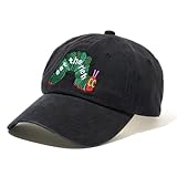 Eat The Rich Hungry Caterpillar Hat Men Women Baseball Cap Adjustable Embroidered Trucker Hat. (US, Numeric, 7 3/8, Black)