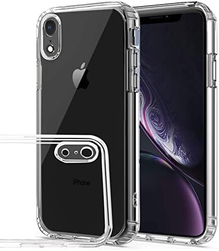 Unov Compatible with iPhone 13 Case Clear Bumper Hybrid Protective Anti Yellowing Shockproof Non Slip Slim Fit (Crystal Clear)
