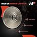 A-Premium Clutch Flywheel Compatible with Nissan Frontier 1998-2004, Pickup 1995-1997, Xterra 2000-2004, 720 1983-1986, D21 1986-1994, 2.0L 2.4L, 6 Bolt Holes, 120 Teeth, Replace# 1231047R01