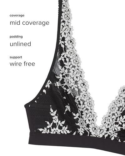 Image of Wacoal Women's Embrace Lace Lightly Lined Wire Free Mid Coverage Bralette, 852191