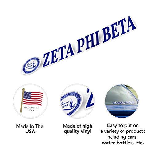 Sticker Zeta Phi Beta autocollant vinyle durable contre les rayures PC
