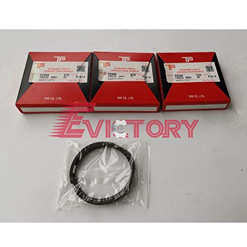 Kit Ricostruzione Motore ISUZU 3KC1 - Anelli Pistone + Guarnizioni Complete Cuscinetti - Per Escavatori - Foto 11