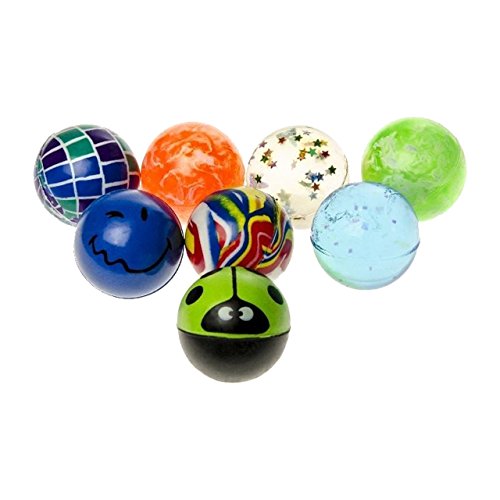 Unknown 6 x Bouncy Ball Spring Ball 45 mm dops Ball Mix Party