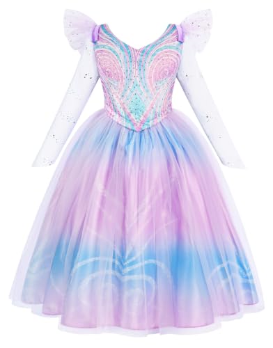 Disfraz de bruja morada para niñas Halloween miniatura 1