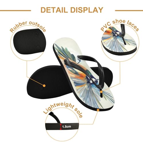 STAYTOP Beautiful Painted Bird Flip Flops Sandals of Men's & Women's,Sandals Beach Slippers Shower Slides2