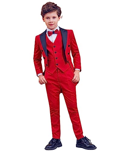 Costume de Cérémonie Garçon à Revers de Pointe et Queue-de-Pie