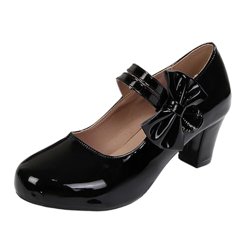 Chaussures Mary Jane femme aspect cuir verni chic mariage fête