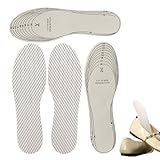 Plantillas de zapatos para hombre, plantillas de látex – Amortiguación de impactos, plantillas amortiguadoras, 2 pares de plantillas acolchadas que absorben los golpes, inserciones cortables