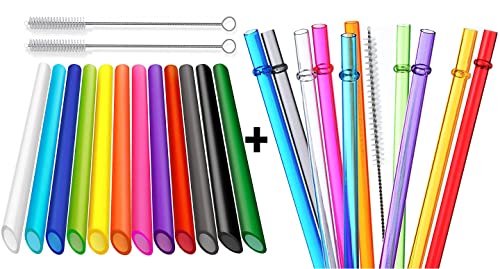 ALINK 10 Triatan Pitillos Reutilizables + 12 Boba miniatura 1