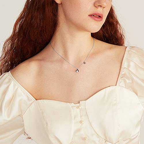 POPLYKE Ladybug Necklace for Women Sterling Silver Ladybug Jewelry Gifts for Mother Daughter2