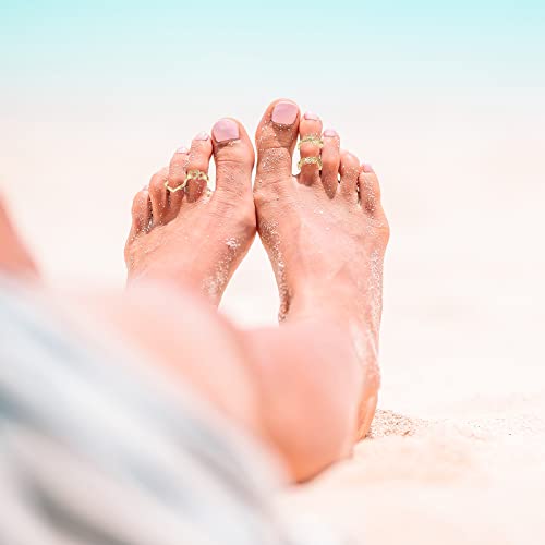 MAGIDOVE 24PCS Adjustable Toe Rings for Women Open Toe Ring Knot Toe Ring Summer Beach Foot Jewelry