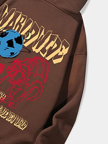 COZYEASE Men's Hoodie Oversized Graphic Hoodies Pullover Long Sleeve Drawstring Casual Hooded Sweatshirt Trendy3