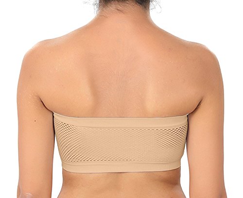 Image of HRV Non Padded Tube Bra for Women | Strapless & Transparent Black Tube Top | Comfortable Bralette | Free Size- FITS Best- 28,30,32,34 | Perfect for Girls | Combo Pack