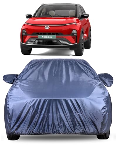 Image of Autofact Premium Car Cover for Nexon EV 2023-2026 | All Weather Water-Resistant Full Body Car Cover | Light-Weight Triple-Stitched Outdoor Shield with UV Protection, Dustproof & Heat-Resistant