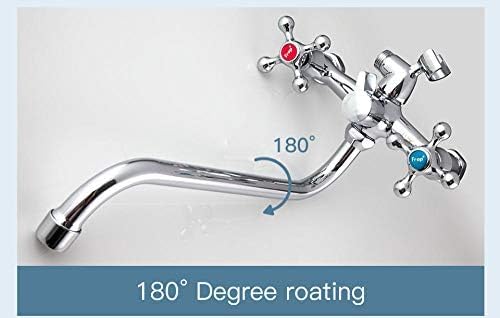 Robinet de douche double trou au fini soigné avec ensemble de douche mural haut de gamme