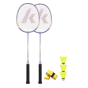 A1 Taan 0182-BLUE Lila Badmintonschläger Set
