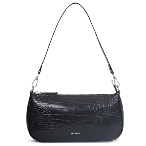Image of Barabum Retro Classic Clutch Shoulder Tote HandBag with Zipper Closure Purse for Women