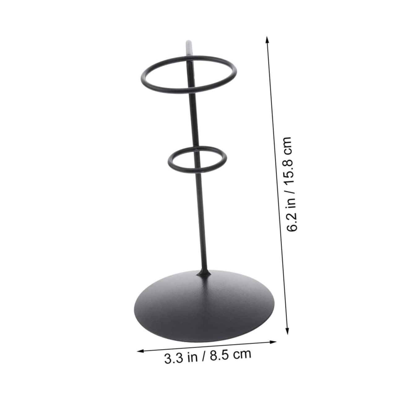 Garneck 2Pcs Ice Cream Stand Iron Cone Holder for Ice Cream Snacks Appetizers Easy to Clean Store for Home Food Stalls Restaurants Display Stand